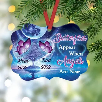 Personalized Butterfly Memorial Benelux Ornament - Thegiftio