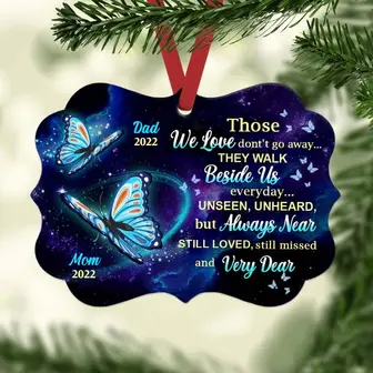 Personalized Memorial Butterfly MDF Benelux Ornament - Thegiftio UK