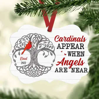 Personalized Angels Are Near Memorial Benelux Ornament - Thegiftio UK