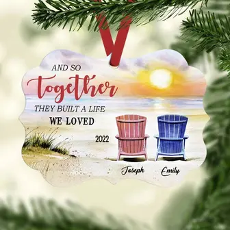 Personalized And so Together They built a life We Loved Benelux Ornament - Thegiftio