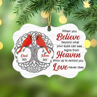 Personalized Cardinal Memorial Benelux Ornament - Thegiftio UK