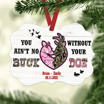 Personalized Hunting Couple Benelux Ornament - Thegiftio UK
