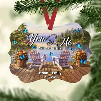 Personalized We Got This Butterfly Couple Benelux Ornament - Thegiftio UK