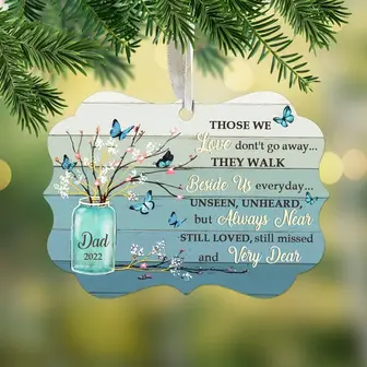 Personalized Memorial Butterfly Benelux Ornament - Thegiftio UK