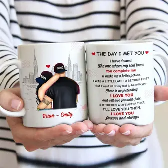 Personalized Couple The Day I Met You Mug - Thegiftio UK