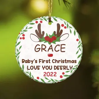 Personalized Baby First Christmas Ornament - Thegiftio UK