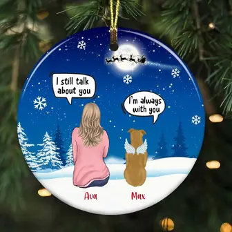 Personalized Dog Memo Christmas Watching Benelux Ornament - Thegiftio UK
