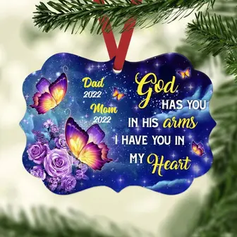 Personalized Butterfly Memorial Benelux Ornament - Thegiftio