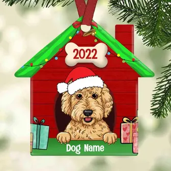 Personalized Dog Christmas House Ornament - Thegiftio