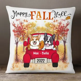 Personalized Dog Fall Halloween Pillow - Thegiftio UK