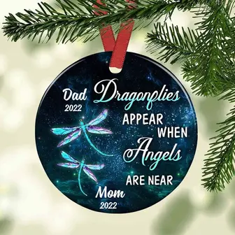 Personalized Dragonflies Appear Memorial Ornament - Thegiftio UK