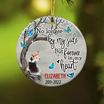 Personalized Forever In Our Hearts Dog Memorial Ornament - Thegiftio UK