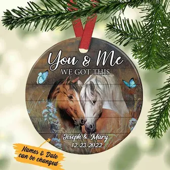 Personalized Horse Couple You And Me Ornament - Thegiftio UK