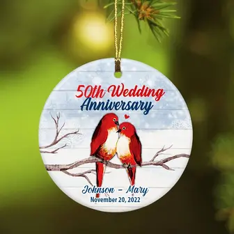 Personalized You And Me Wedding Anniversary Couple Ornament - Thegiftio UK
