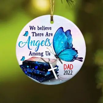 Personalized Memorial Butterfly Heaven Ornament - Thegiftio