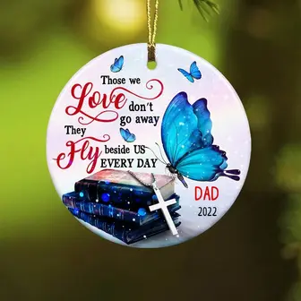 Personalized Memorial Butterfly Heaven Ornament - Thegiftio