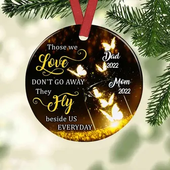 Personalized Memorial Butterfly Heaven Ornament - Thegiftio