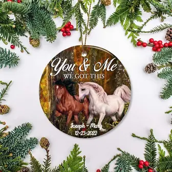 Personalized Horse Couple You And Me Ornament - Thegiftio UK