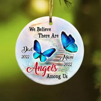 Personalized Memorial Butterfly Heaven Ornament - Thegiftio