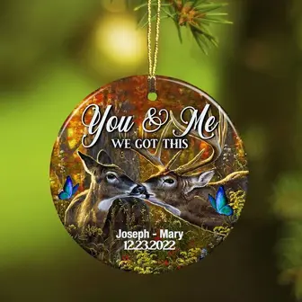 Personalized Deer Hunting Couple We Got This Ornament - Thegiftio UK