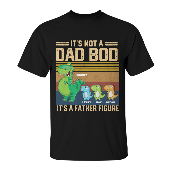 Custom Not Dad Bod Father Figure Retro Dinosaur | Custom Name | Fathers Day Gifts | Personalized Fathers Day | Seseable CA
