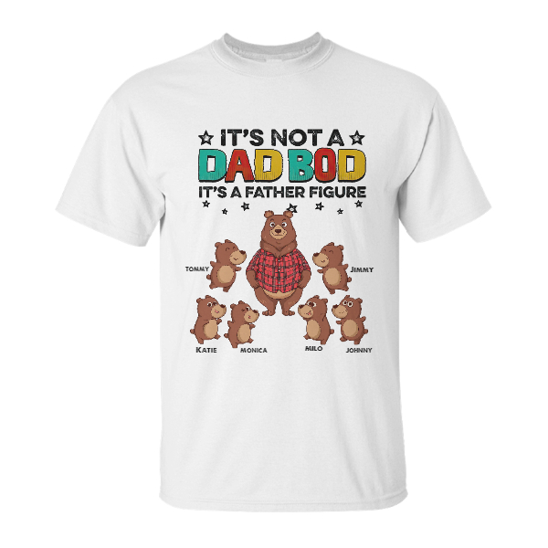 Custom Dad Bod Not Father Figure | Custom Name | Fathers Day Gifts | Personalized Papa Bear