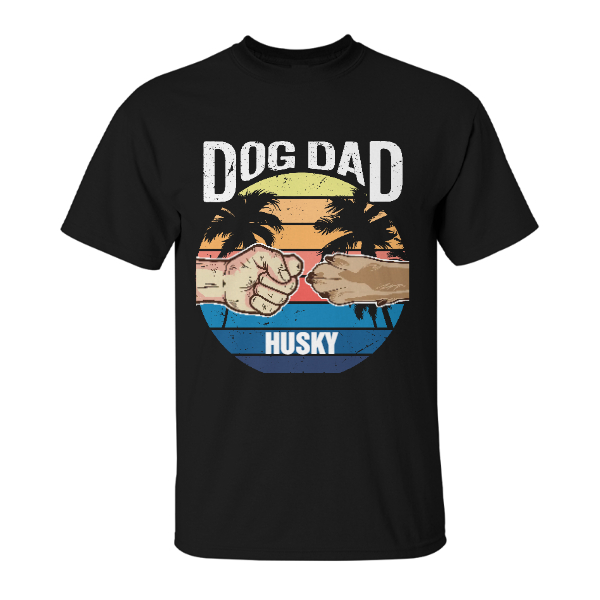 Custom Sunset Dog Dad Punch Hand  | Custom Name | Fathers Day Gifts | Personalized Dog Dad
