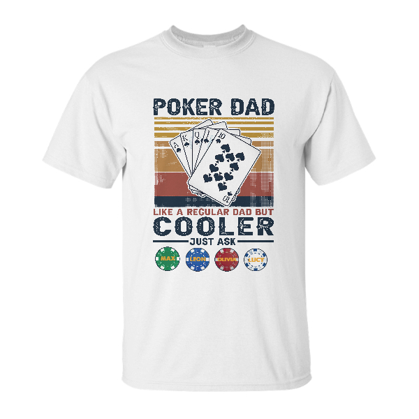 Custom Poker Dad Like A Regular Dad But Cooler | Custom Name | Fathers Day Gifts | Personalized Fathers Day