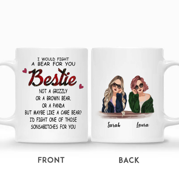 Mug Personnalisé "I Fu*king Miss You Bitch" – Cadeau Pour Meilleur(e) Ami(e)