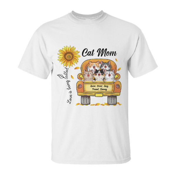 Custom Love Is Being Called Cat Mom | Custom Name | Funny Cat Moms Gifts | Personalized Cat Mom | Seseable CA