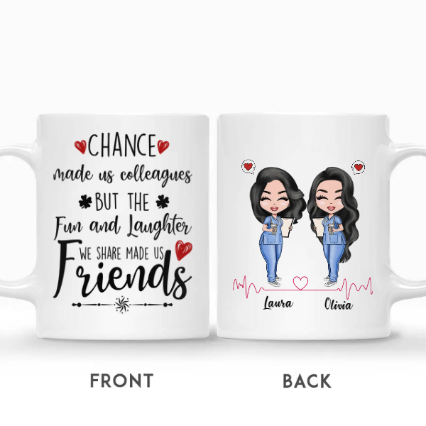 Custom Name Doll Nurse Squad Chances Made Us Colleagues Gift For Besties Personalized Best Friend | Seseable CA