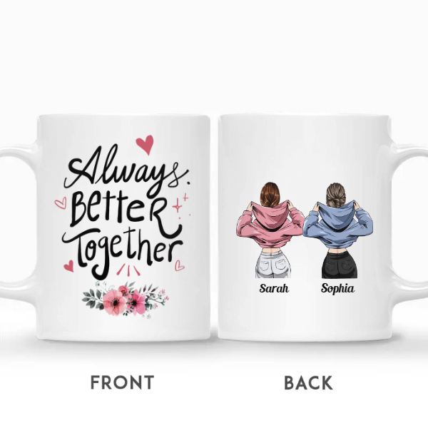 Custom Name Friends Jackets Always Together Gift For Friends Personalized Best Friend | Seseable CA