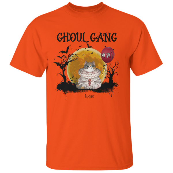 Custom Halloween Cats Gifts Personalized Gift For Cat Moms Name Cat Ghoul Gangs
