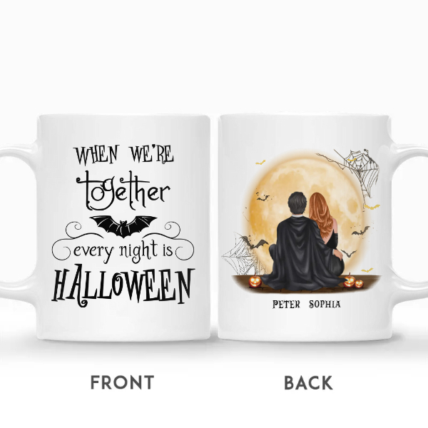Custom Halloween Couple Gifts Personalized Name When We Are Together Every Night is Halloween