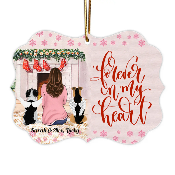 Custom Christmas Memorial Dog Gifts Personalized Name Memorrial Gift For Dog Lovers Forever In My Heart