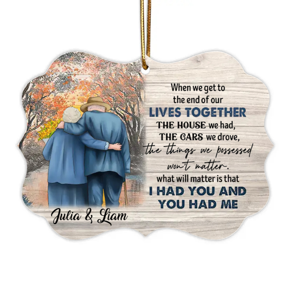 Custom Christmas Anniversary Gifts Personalized Name Gift For Husband Old Couple When We Get To The End Of Our Lives Together | Seseable CA
